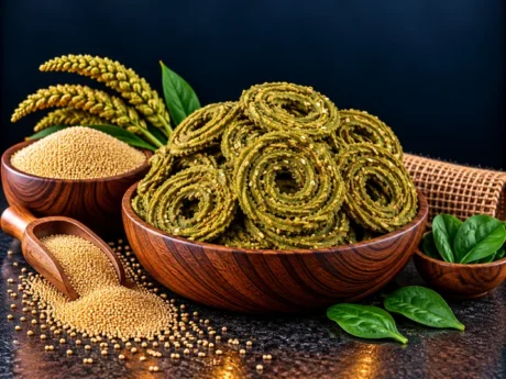 Little Millet Palak Murukullu (125g)